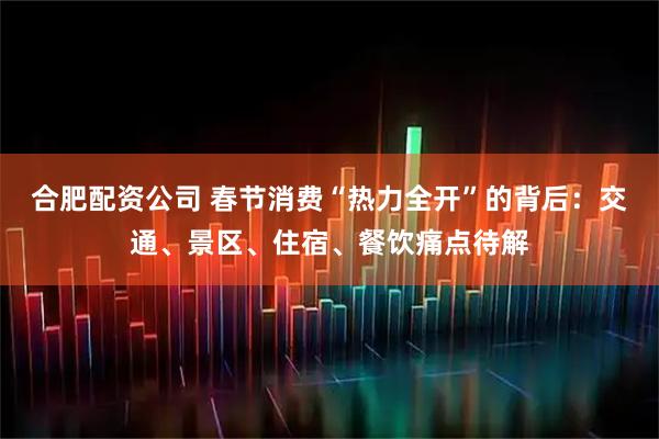 合肥配资公司 春节消费“热力全开”的背后：交通、景区、住宿、餐饮痛点待解